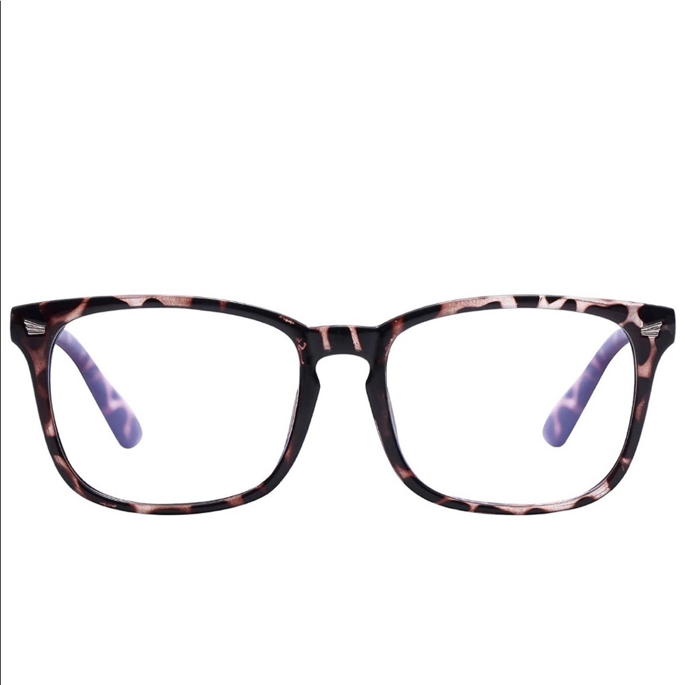 Leopard Blue Blocker reading glasses